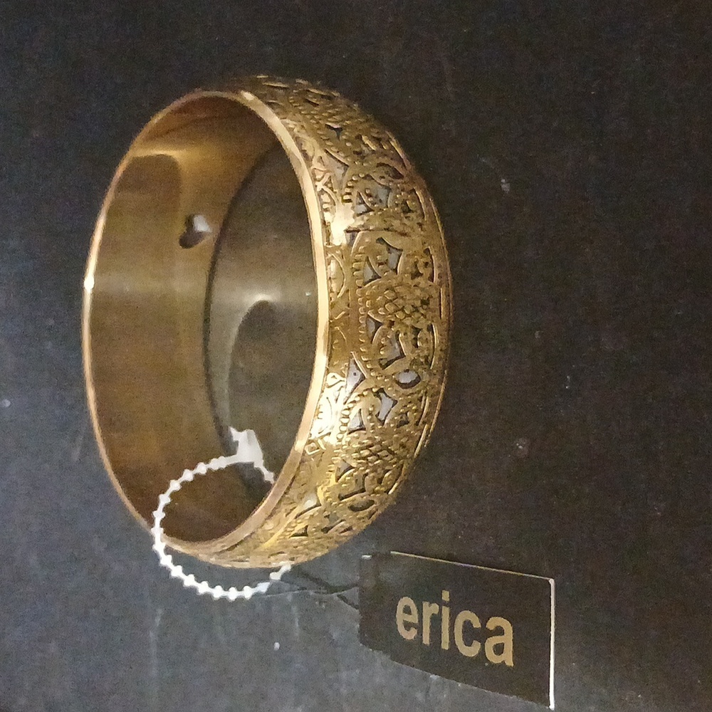 Erica Gold Tone Bangel Bracelet